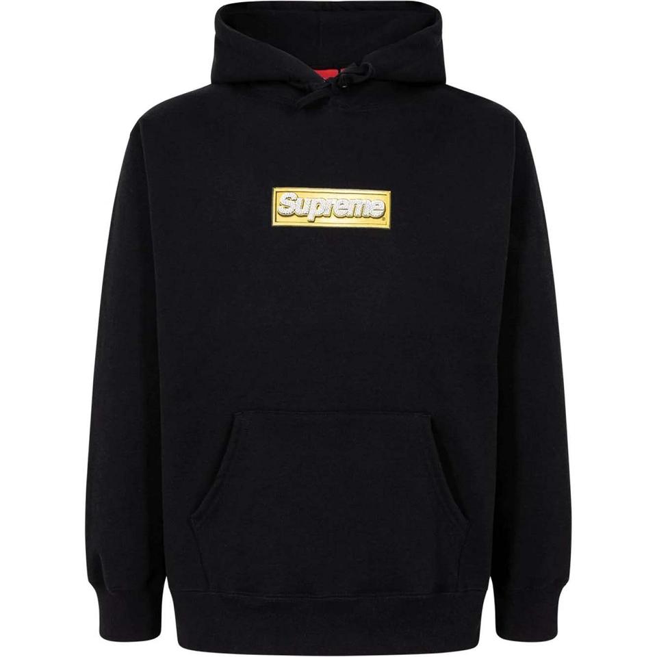 Sweat à Capuche Supreme Bling Box Logo Noir | VWH-79324608