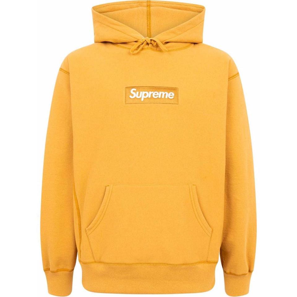 Sweat à Capuche Supreme Box Logo Jaune | SVP-20548825