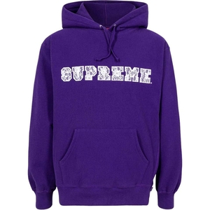 Sweat à Capuche Supreme Dentelle Detail Logo Violette | WYW-12231354