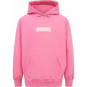 Sweat à Capuche Supreme Box Logo Rose | GZO-09219972