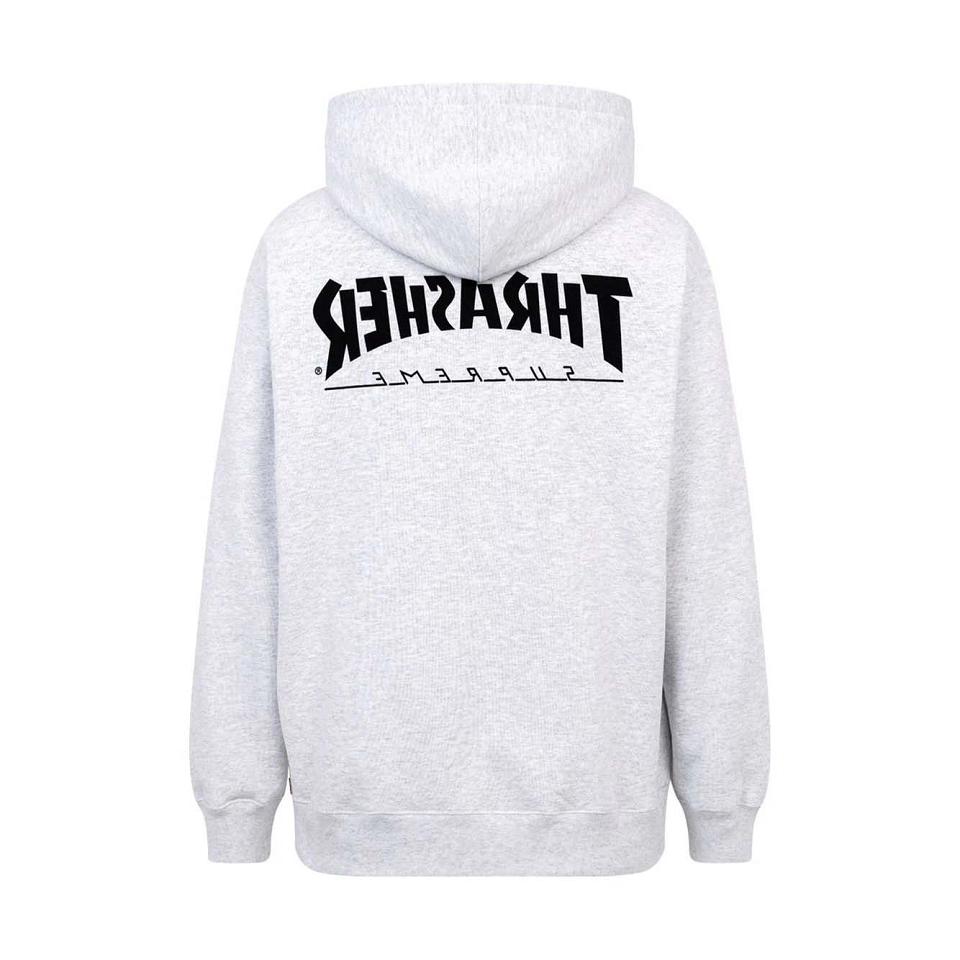 Sweat à Capuche Supreme X Thrasher Logo Print “FW21” Grise | YRH-53894695