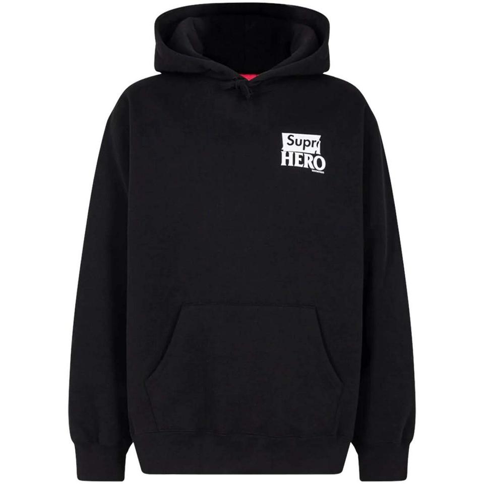 Sweat à Capuche Supreme X Antihero Noir | PBF-37550175