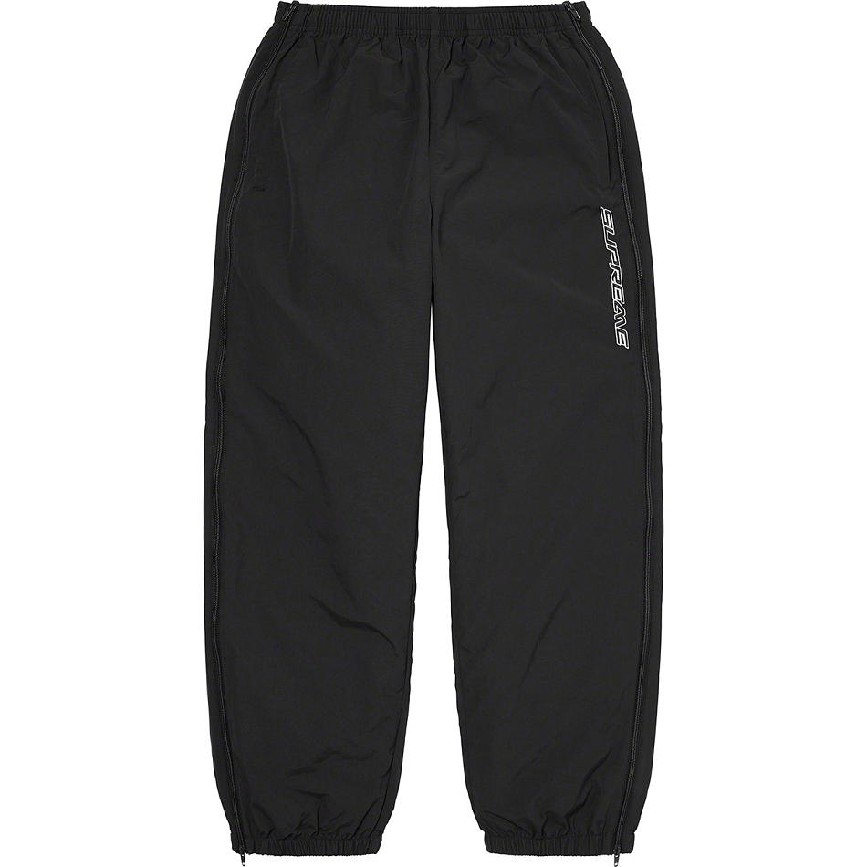 Pantalon Supreme Full Zip Baggy Warm Up Pant Noir | EFK-16241280