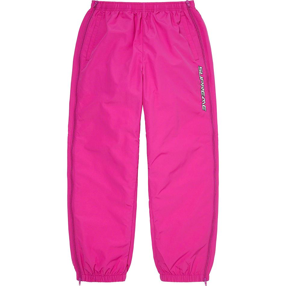 Pantalon Supreme Full Zip Baggy Warm Up Pant Rose | MAY-60219092