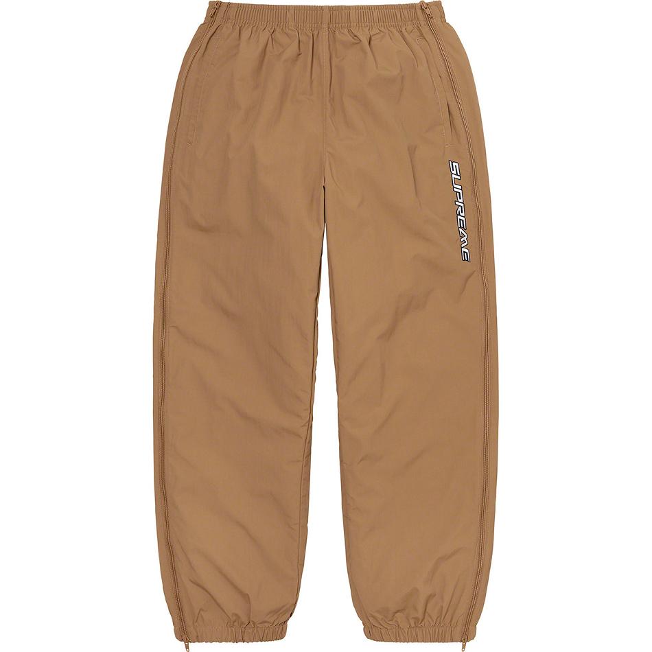 Pantalon Supreme Full Zip Baggy Warm Up Pant Marron | PEJ-91355880