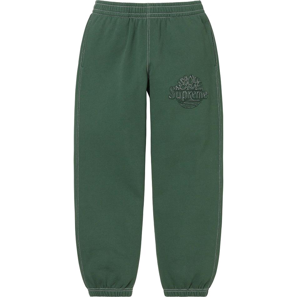 Pantalon Supreme Timberland? Sweatpant Vert | WJF-50609326