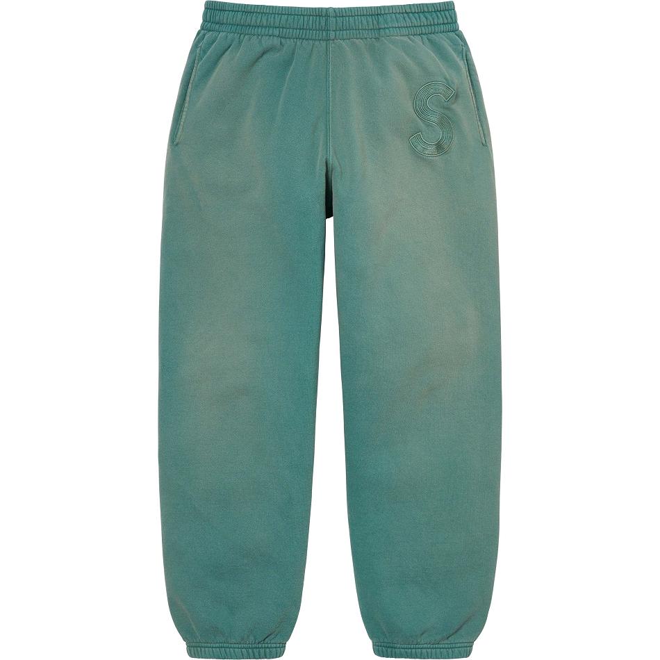 Pantalon Supreme Overdyed S Logo Sweatpant Aqua | PPU-80917928