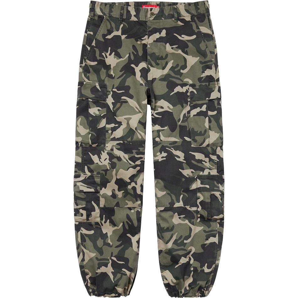 Pantalon Supreme Cargo Pant Vert Camouflage | AAG-45747050