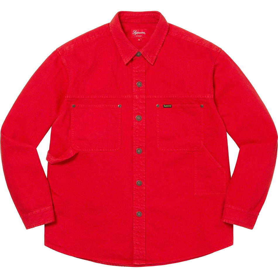 Chemises Supreme Denim Painter Rouge | LIX-40293223