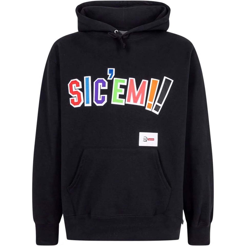 Sweat à Capuche Supreme X WTAPS Sic’em! Noir | XVD-78479640