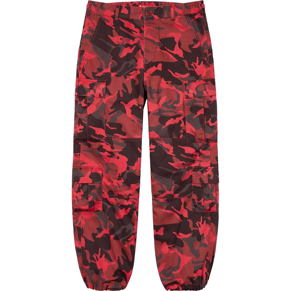 Pantalon Supreme Cargo Pant Rouge Camouflage | KDY-89789230