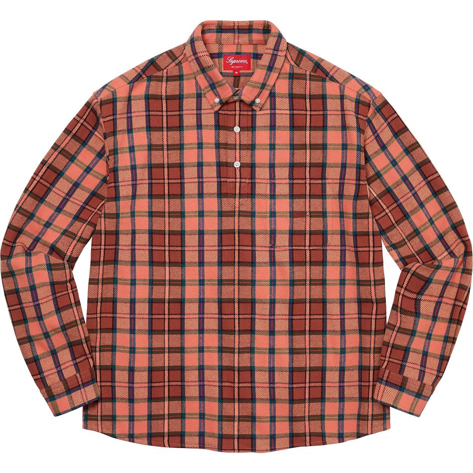 Chemises Supreme Pullover Plaid Flannel Rose | UMU-66430919