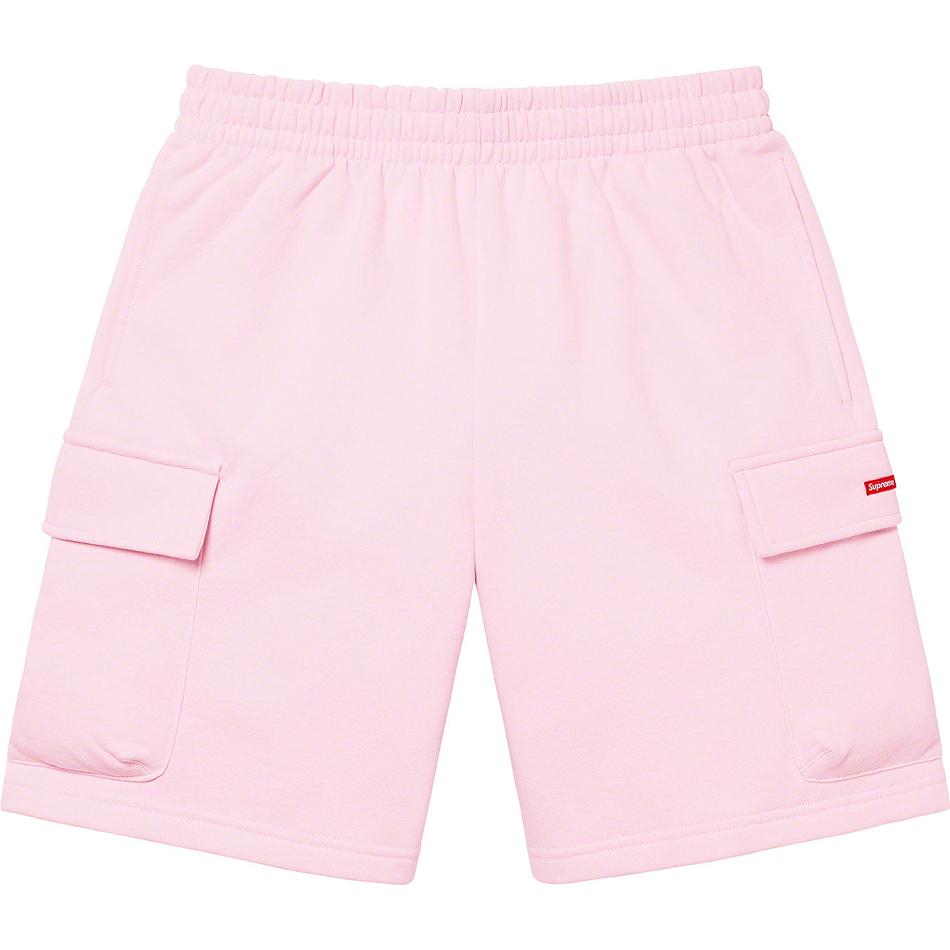 Shorts Supreme Small Box Baggy Cargo Sweat Rose | GGP-26739986