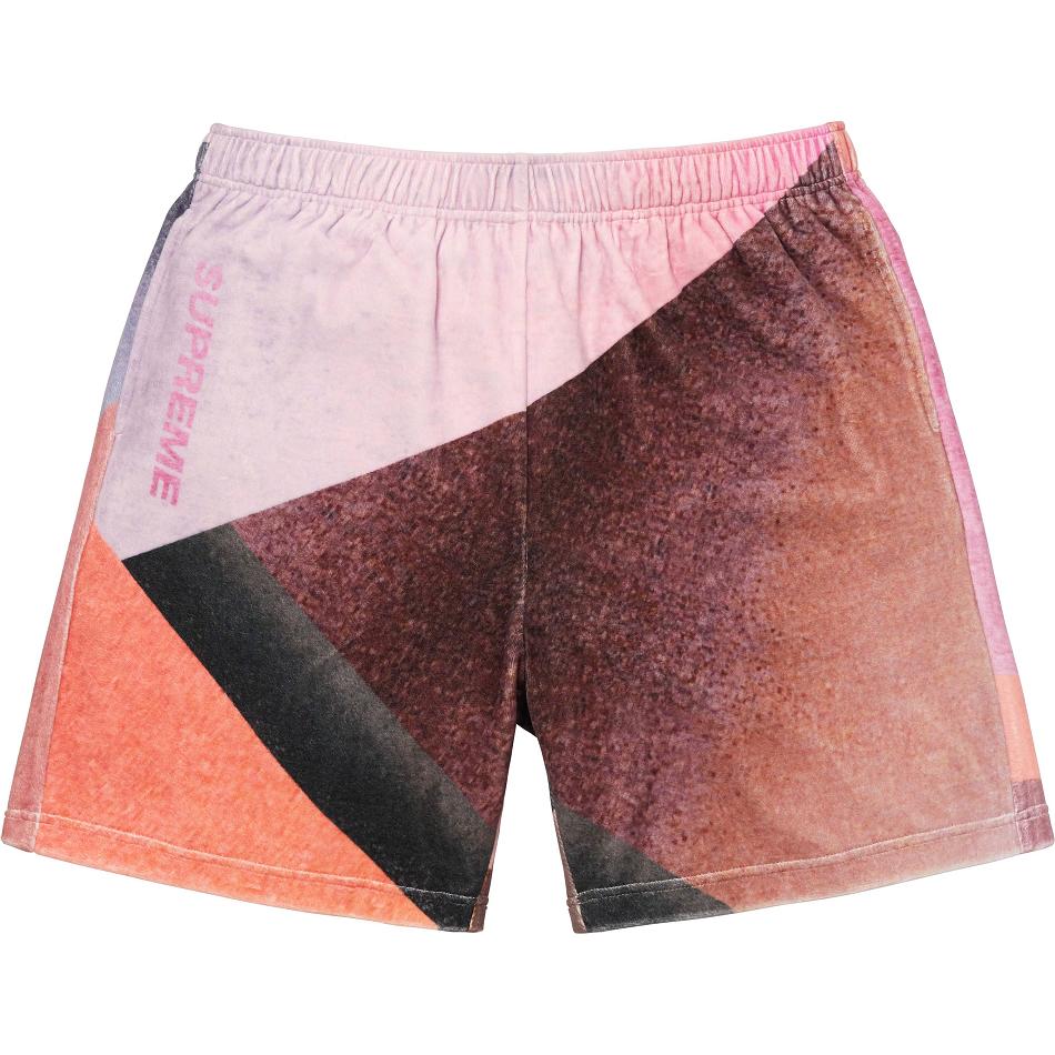 Shorts Supreme Geo Velour Rose | KXC-23145047