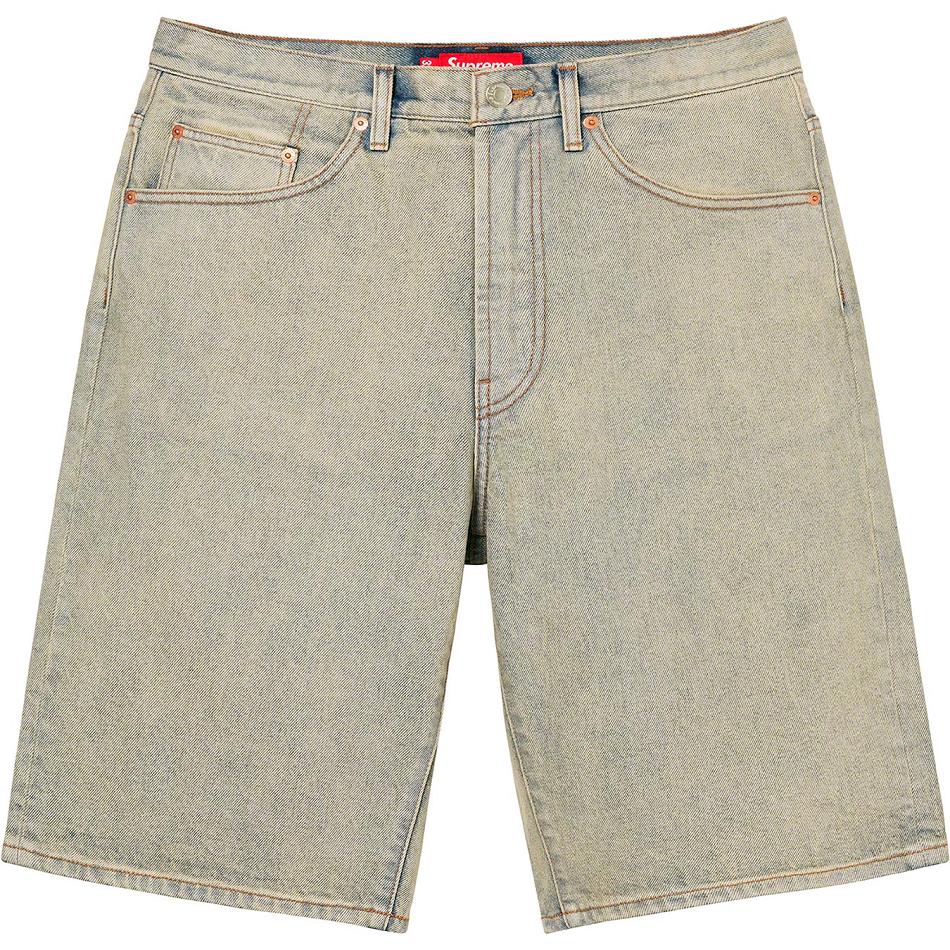 Shorts Supreme Baggy Denim Kaki | FGO-37888566