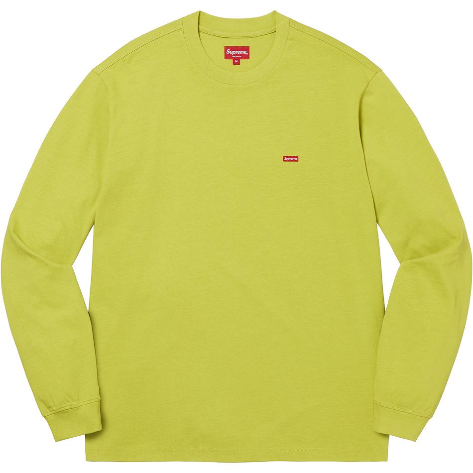 Chandails Supreme Small Box L/S Tee Vert | YLV-94360139