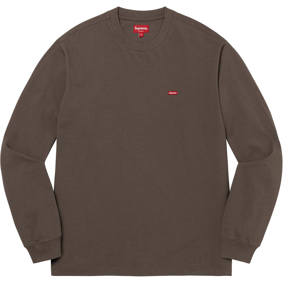 Chandails Supreme Small Box L/S Tee Marron | CWP-17430277