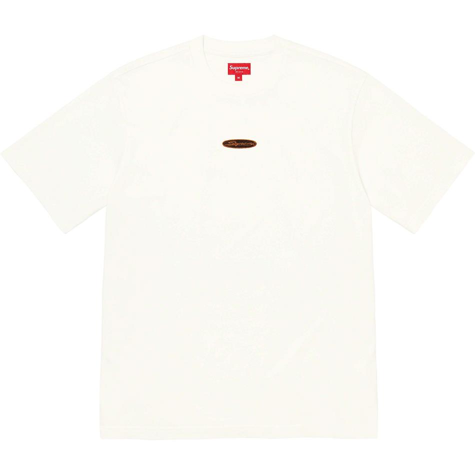 Chandails Supreme Oval Logo S/S Top Blanche | TVW-00394631