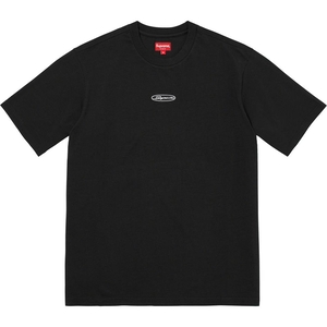 Chandails Supreme Oval Logo S/S Top Noir | NFX-16315067