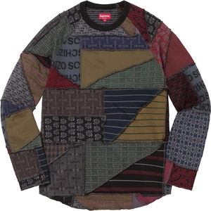 Chandails Supreme Patchwork Jacquard L/S Top Noir Multicolore | IRV-28581745