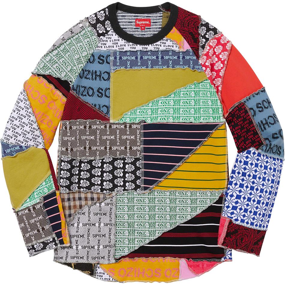 Chandails Supreme Patchwork Jacquard L/S Top Multicolore | SYK-89974466