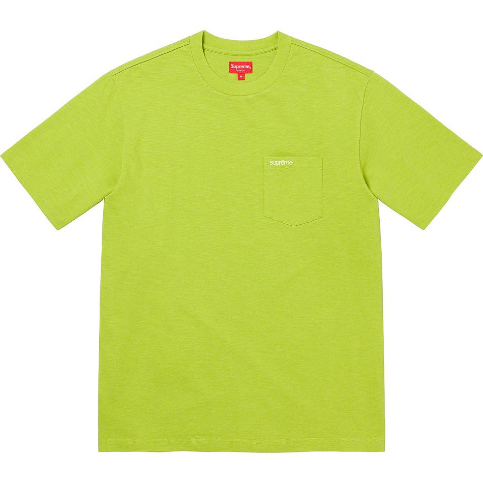 Chandails Supreme S/S Pocket Tee Vert | UIX-78770900