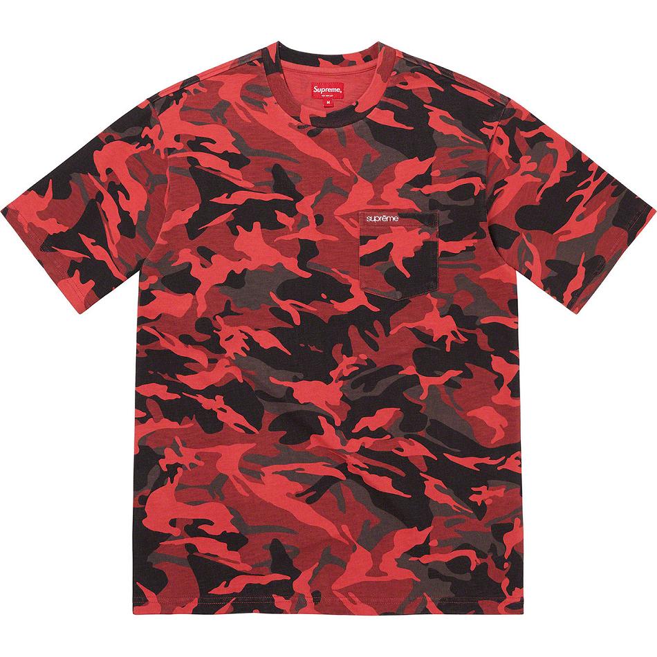 Chandails Supreme S/S Pocket Tee Rouge | EFR-02138897