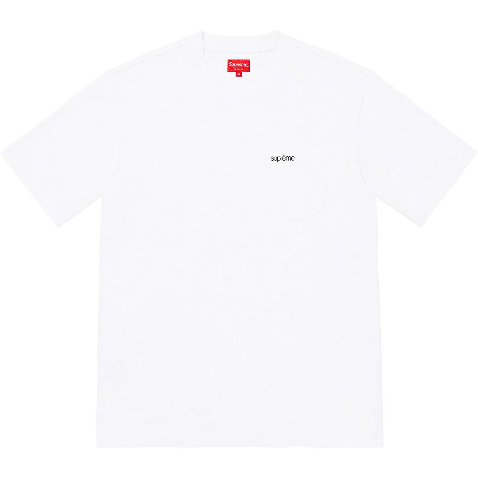 Chandails Supreme S/S Pocket Tee Blanche | TCF-59516709