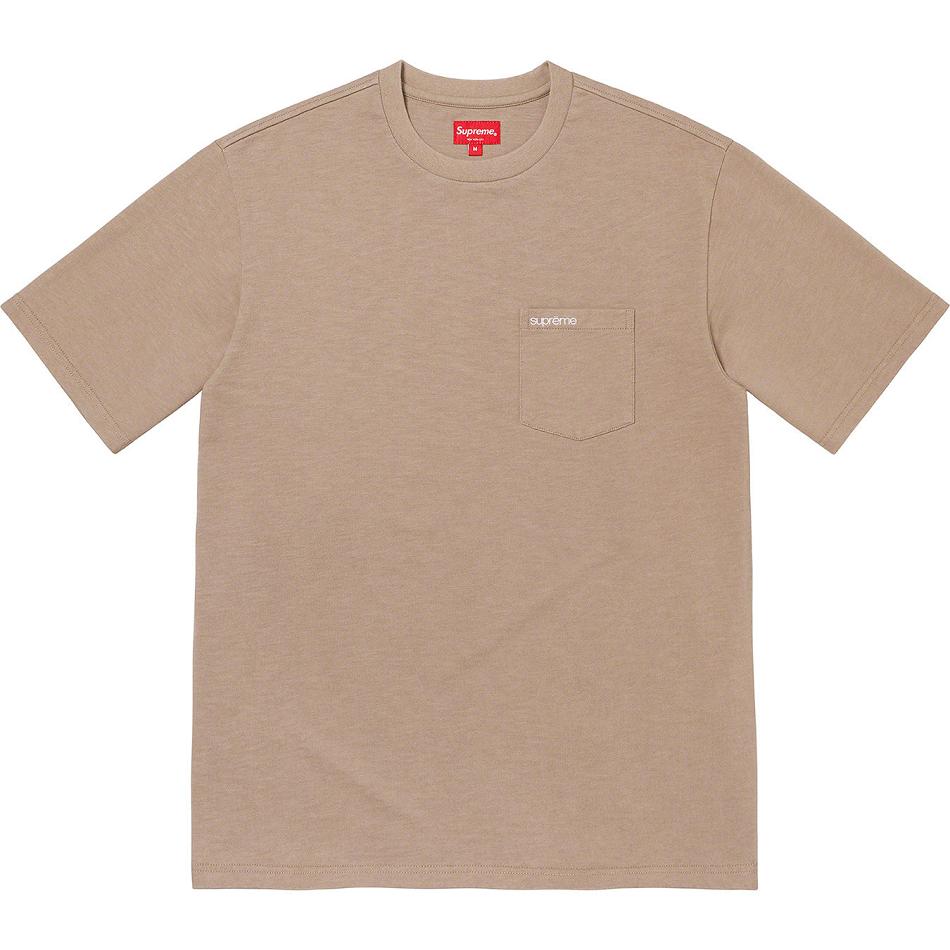 Chandails Supreme S/S Pocket Tee Kaki | RLP-66742061