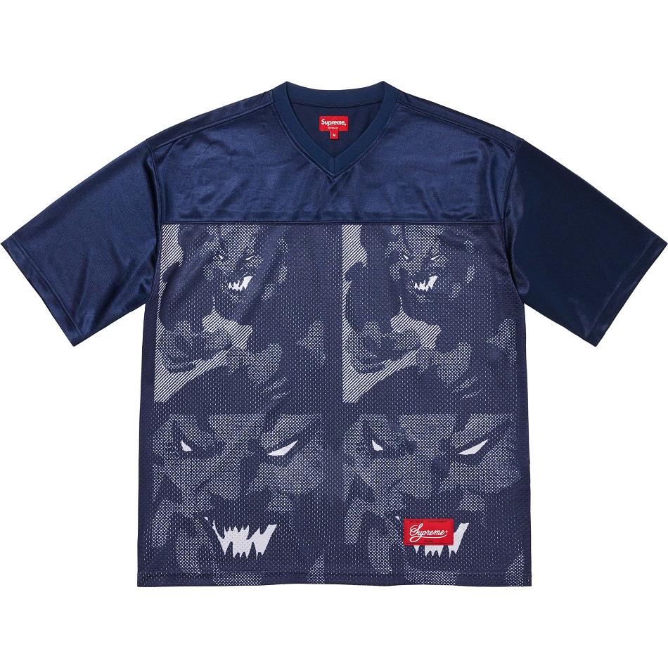 Chandails Supreme Ronin Football Jersey Bleu Marine | JIL-08890458