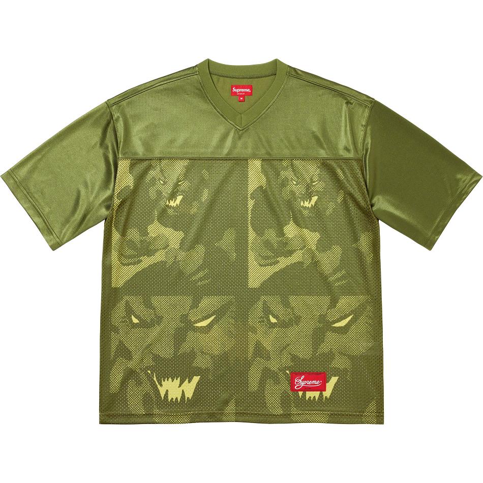 Chandails Supreme Ronin Football Jersey Vert Olive | NJP-67367056