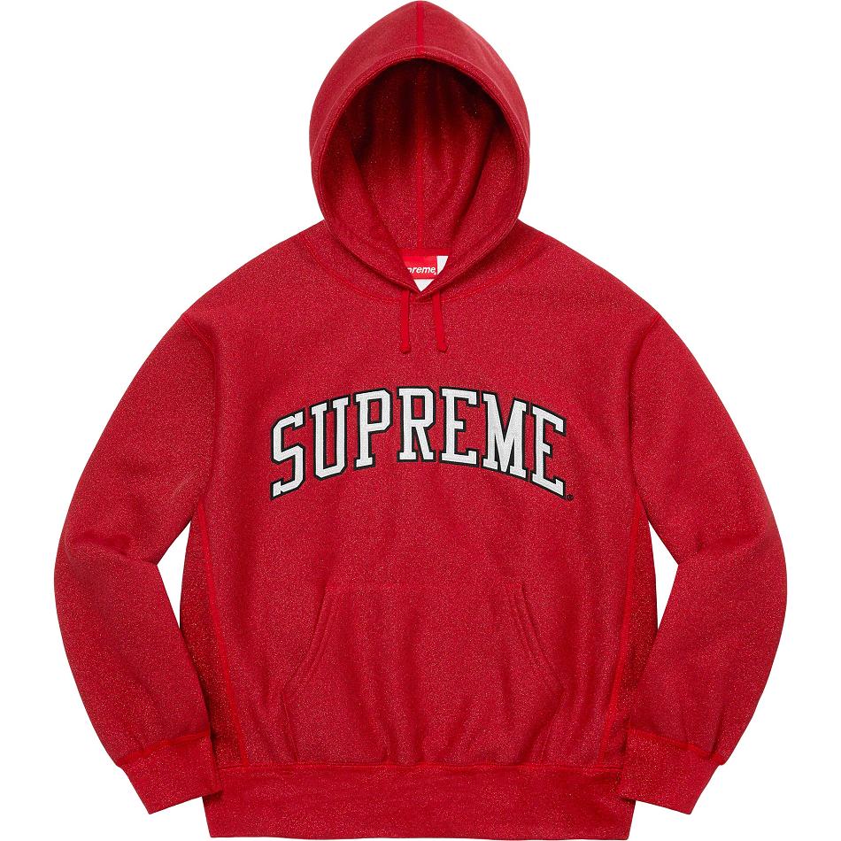 Sweats Supreme Glitter Arc Encapuchonné Rouge | ZQG-49645962