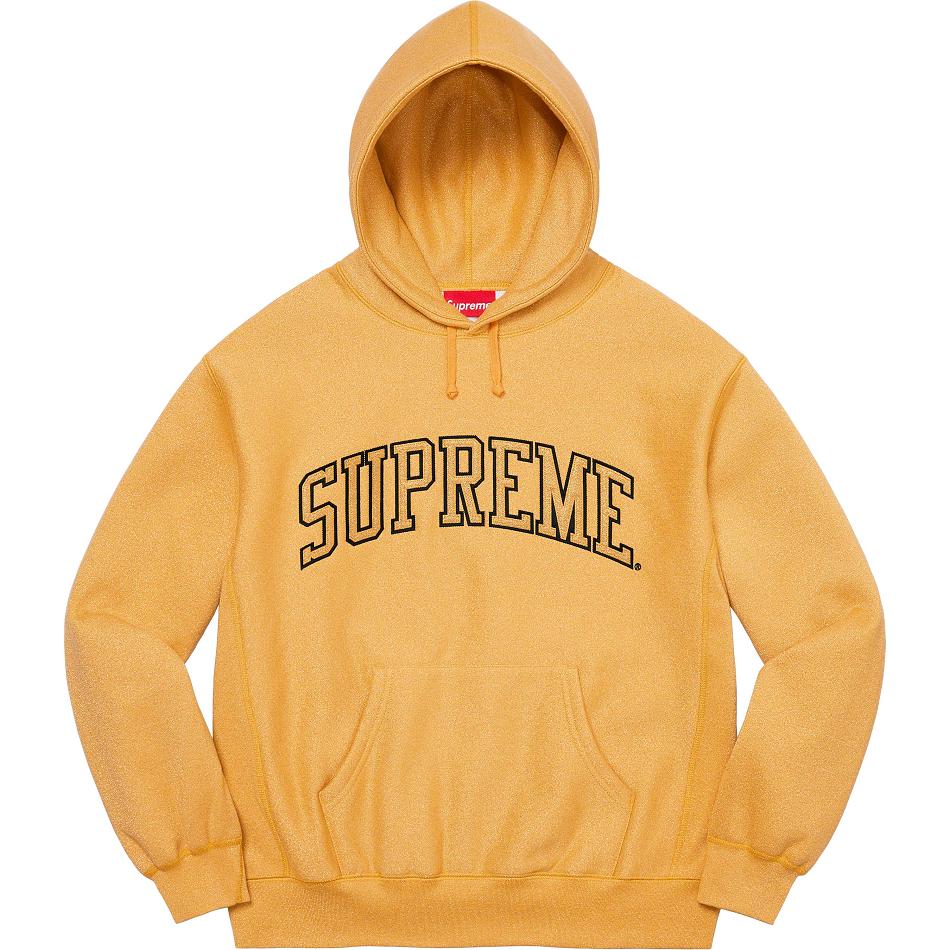 Sweats Supreme Glitter Arc Encapuchonné Doré | LIQ-63442131