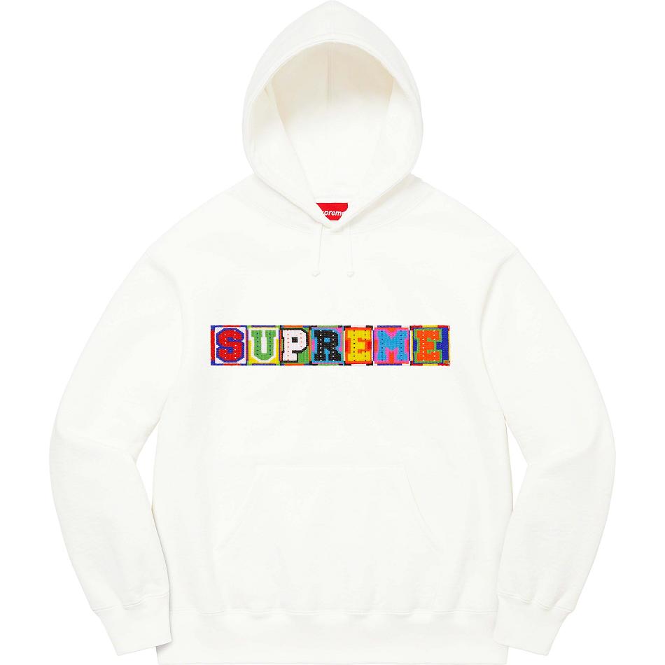 Sweats Supreme Beaded Encapuchonné Blanche | TCV-08575697