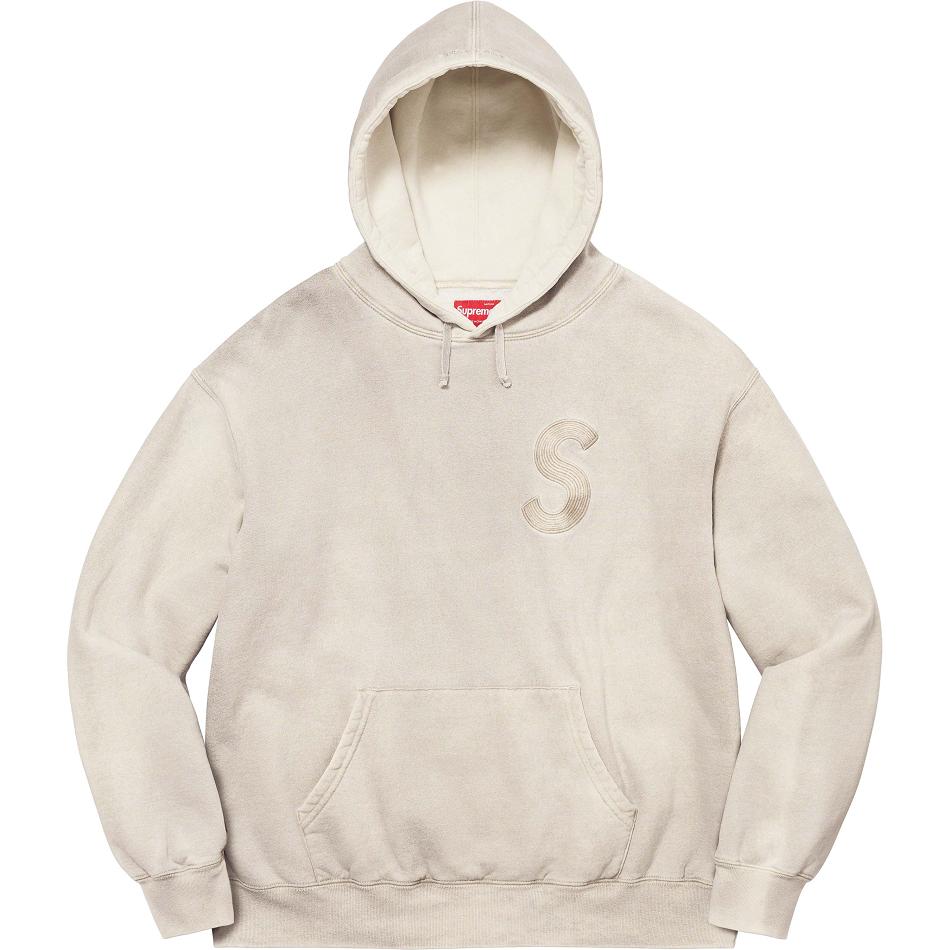 Sweats Supreme Overdyed S Logo Encapuchonné Blanche | PAY-63016377