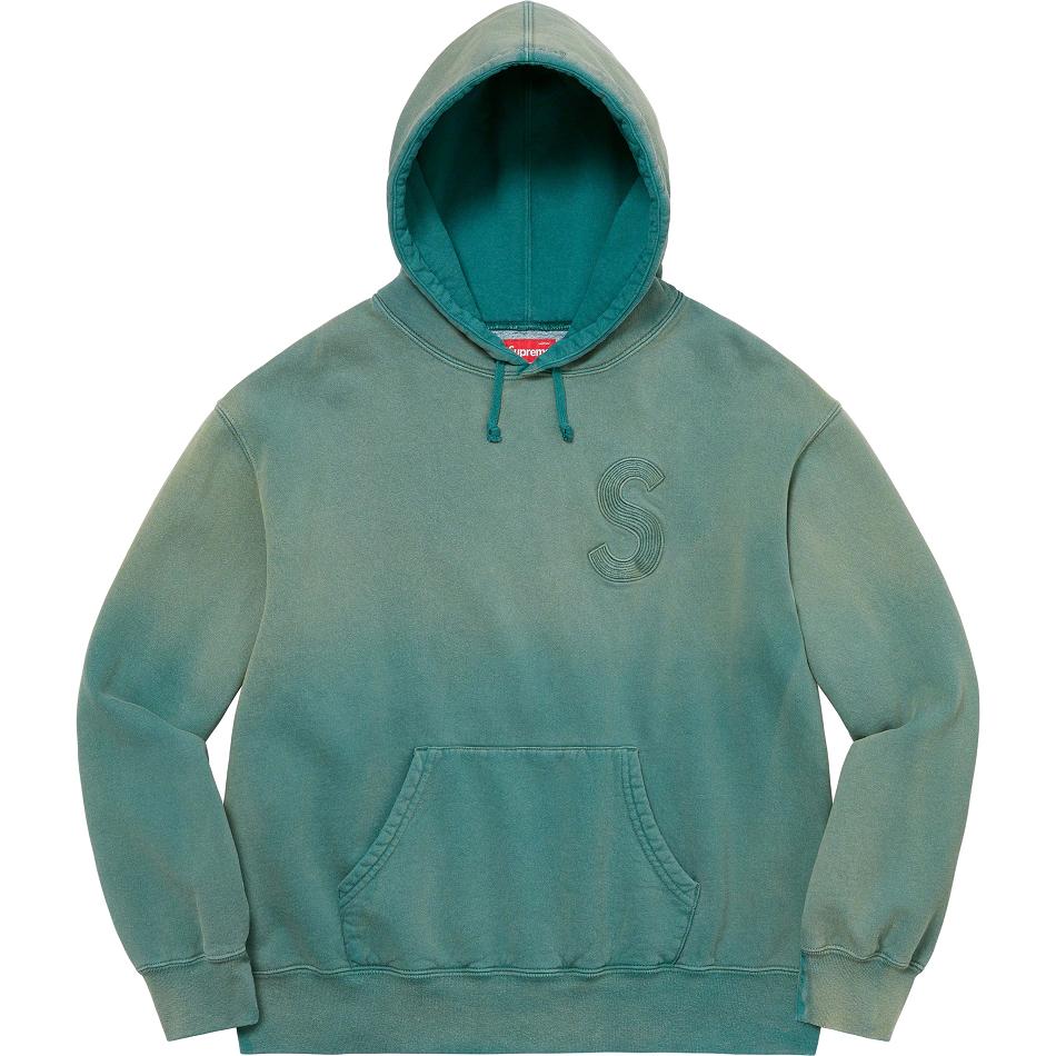 Sweats Supreme Overdyed S Logo Encapuchonné Bleu Marine | GHW-08855019