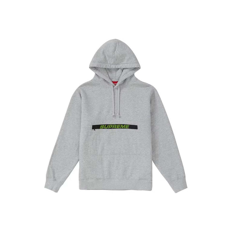 Sweats Supreme Zip Pouch Encapuchonné Grise | YLE-80209156