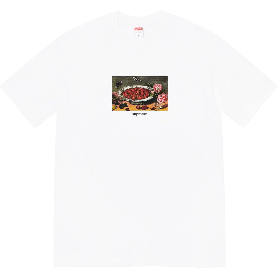 T Shirts Supreme Strawberries Tee Blanche | BFD-28257624