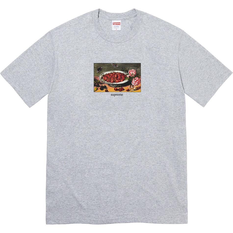 T Shirts Supreme Strawberries Tee Grise | GTJ-18217999