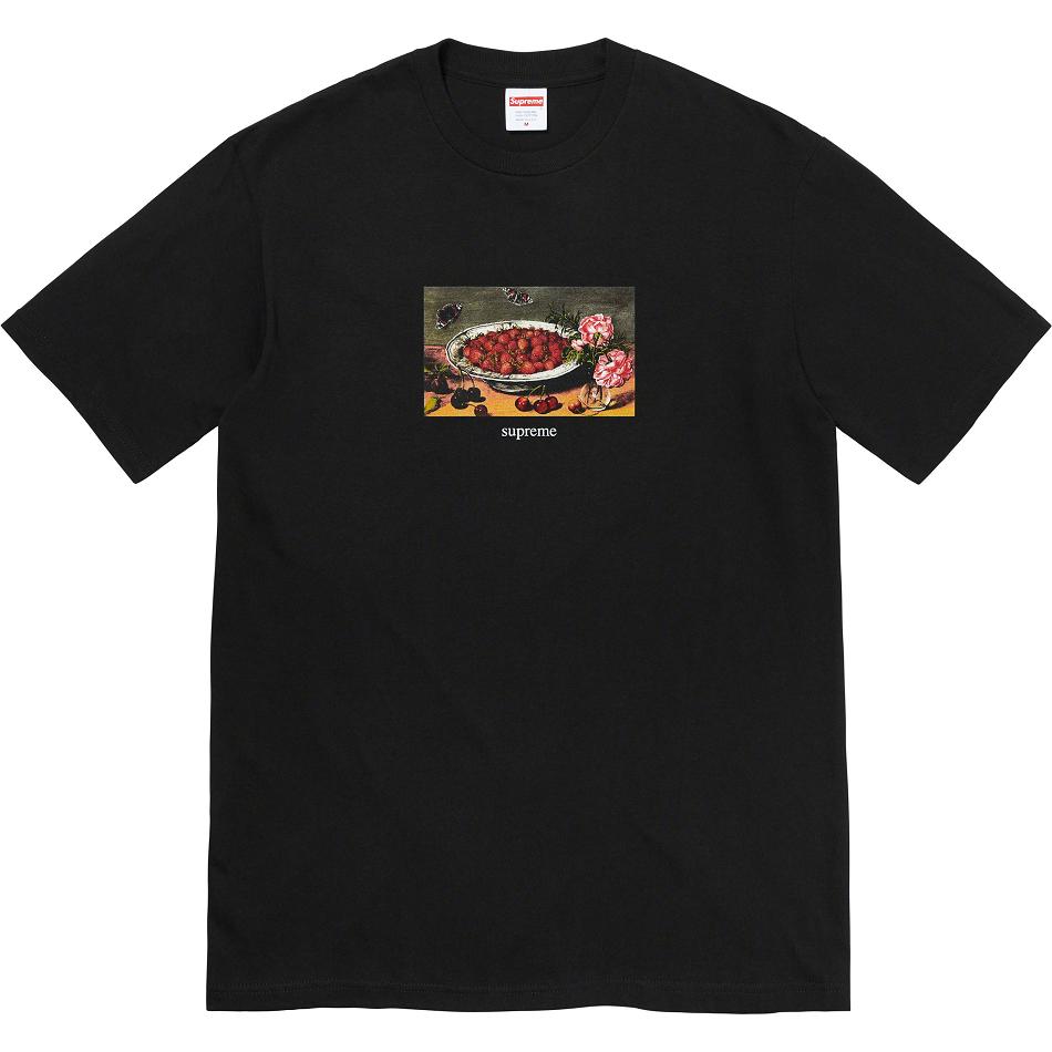 T Shirts Supreme Strawberries Tee Noir | YPA-26494582