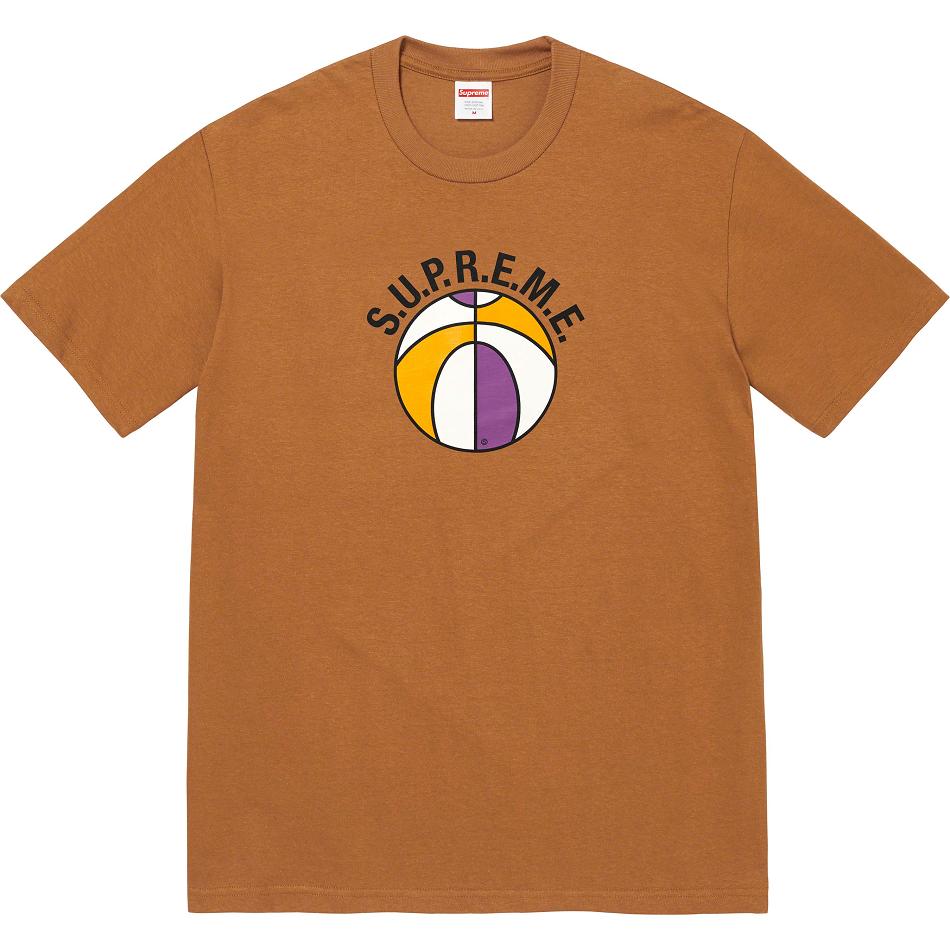 T Shirts Supreme League Tee Marron | LLD-85817945