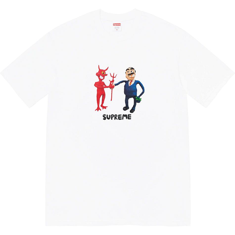 T Shirts Supreme Business Tee Blanche | EIO-46777737