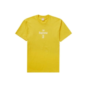 T Shirts Supreme Cross Box Logo Jaune | DDK-51916308