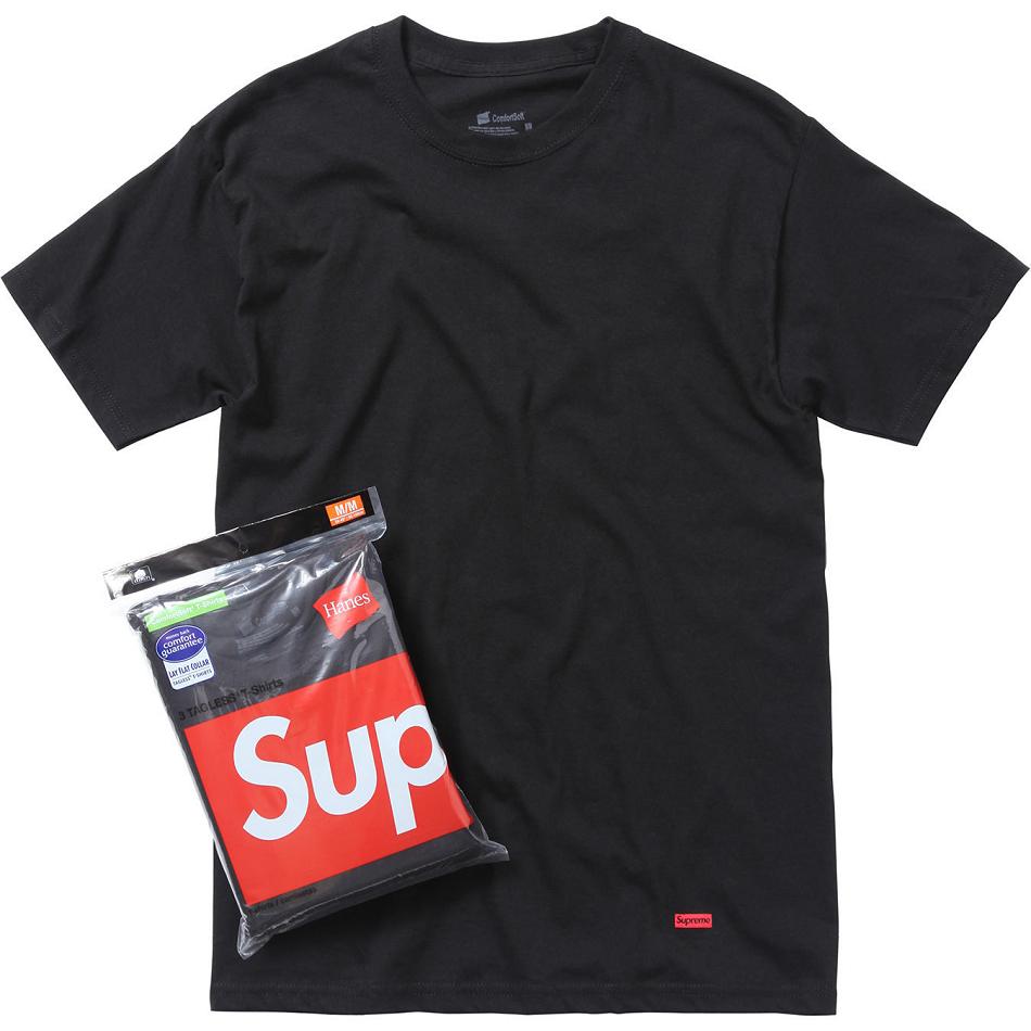 Accessoires Supreme Hanes? Tagless Tees (3 Pack) Noir | XJY-14458186