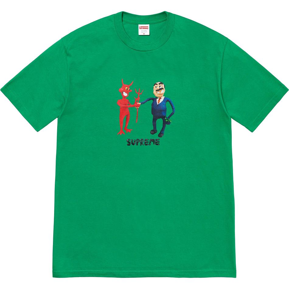 T Shirts Supreme Business Tee Vert | NPH-54828589