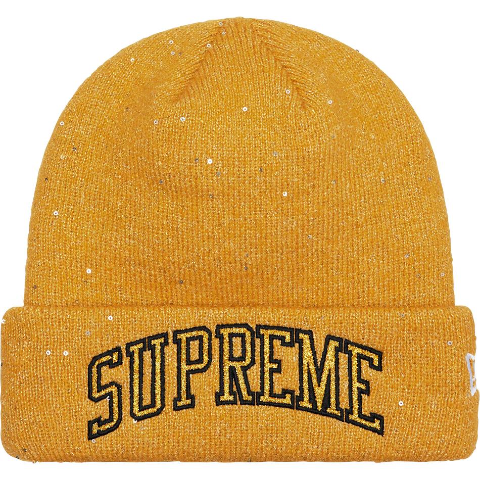 Chapeaux Supreme New Era? Metallic Arc Beanie Doré | DJX-56500025