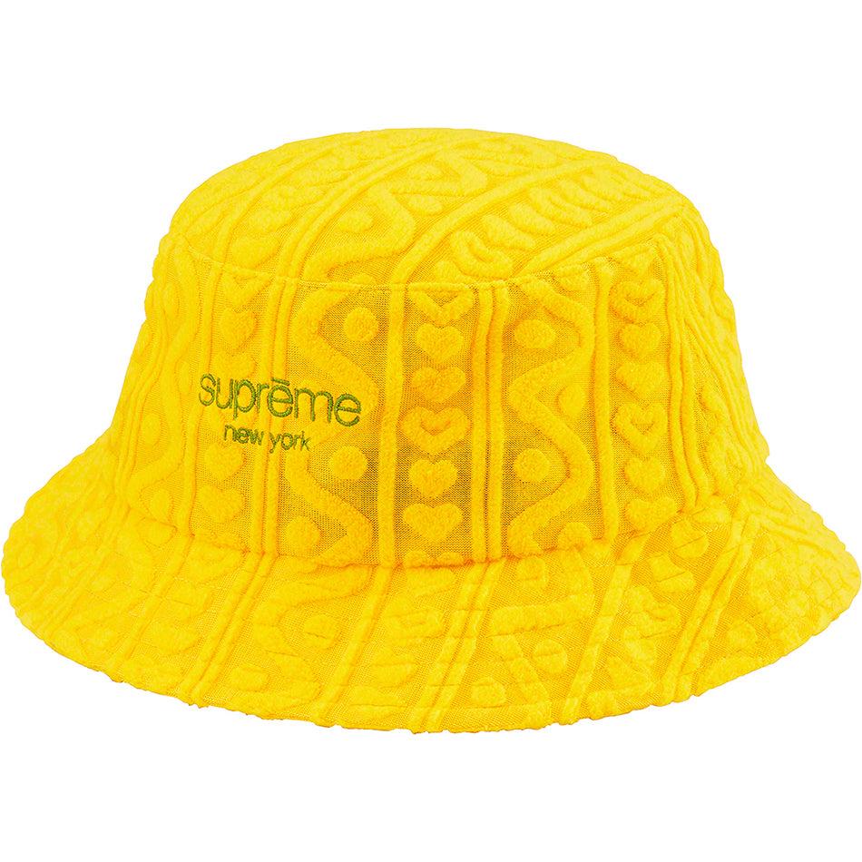 Chapeaux Supreme Terry Pattern Crusher Jaune | DSC-93582002