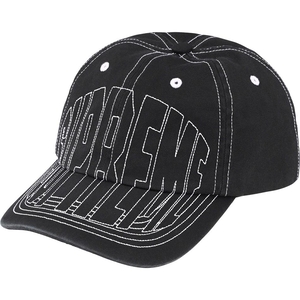 Chapeaux Supreme Visor Stitch 6-Panel Noir | GXV-16608701