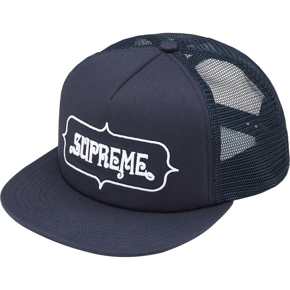 Chapeaux Supreme Highest Mesh Back 5-Panel Bleu Marine | UMT-64913454