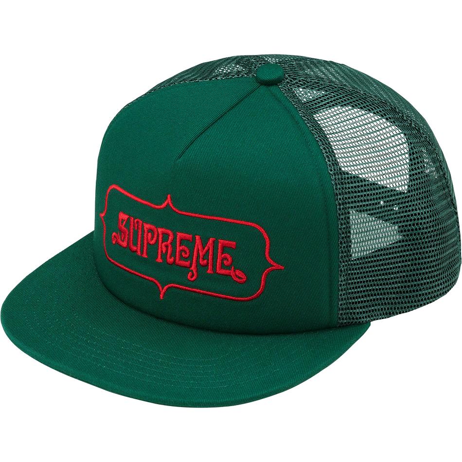 Chapeaux Supreme Highest Mesh Back 5-Panel Vert | RHQ-90464015